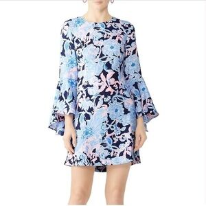 Lilly Pulitzer NWOT Kayla Stretch Dress, Bright Navy Amore, Size 0